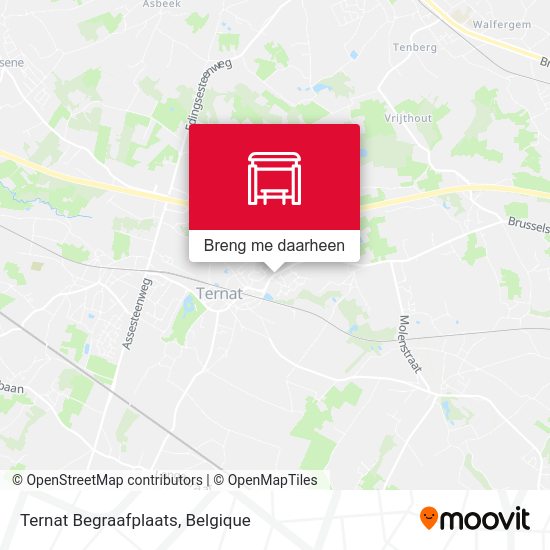 Ternat Begraafplaats kaart