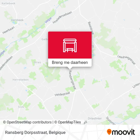 Ransberg Dorpsstraat kaart