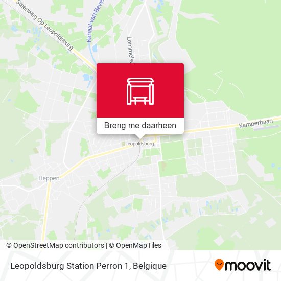 Leopoldsburg Station Perron 1 kaart