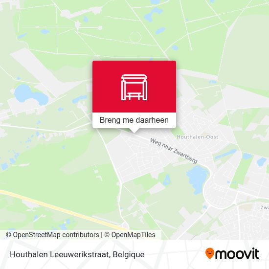 Houthalen Leeuwerikstraat kaart