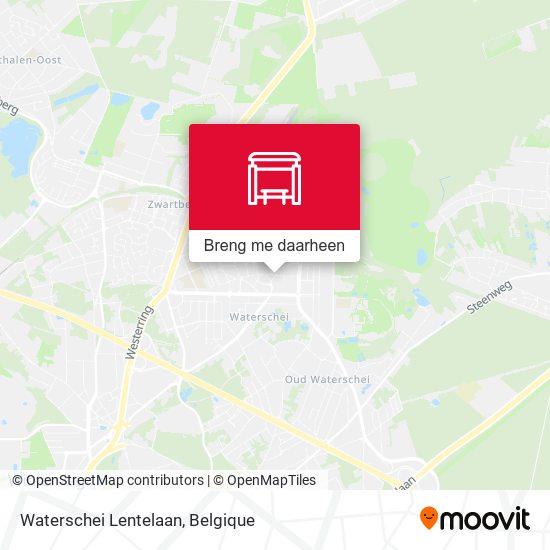 Waterschei Lentelaan kaart