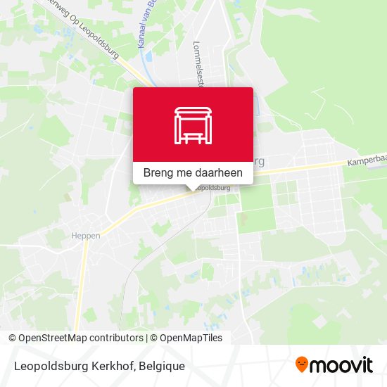 Leopoldsburg Kerkhof kaart