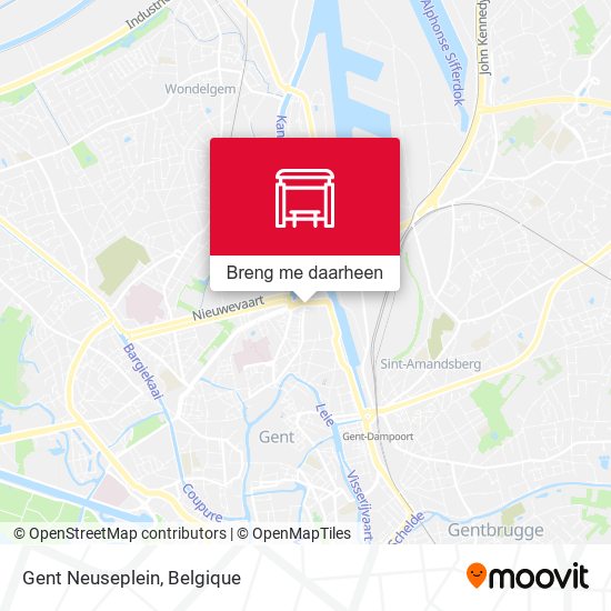 Gent Neuseplein kaart