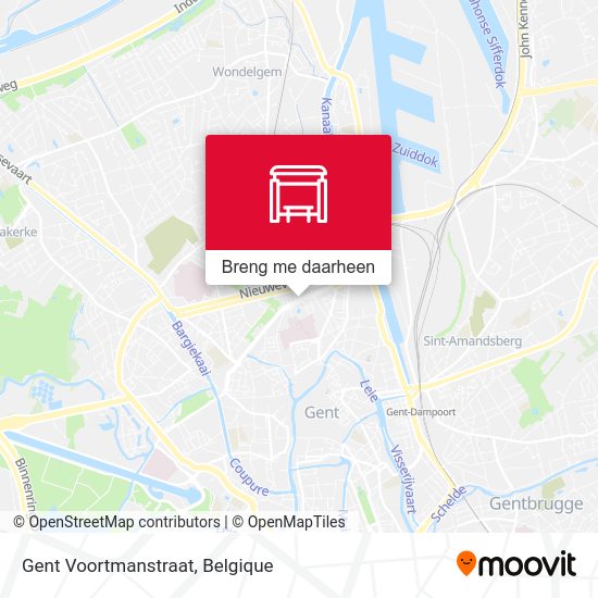 Gent Voortmanstraat kaart