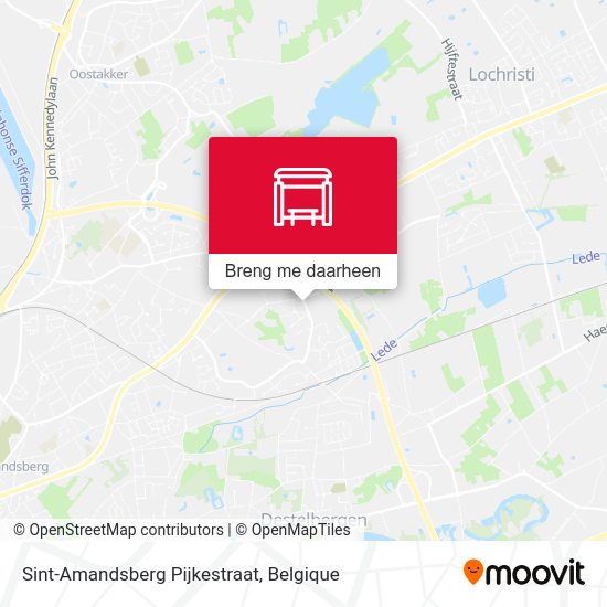 Sint-Amandsberg Pijkestraat kaart