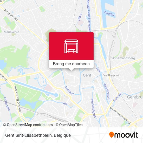 Gent Sint-Elisabethplein kaart