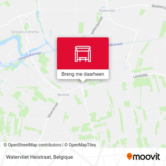 Watervliet Heistraat kaart