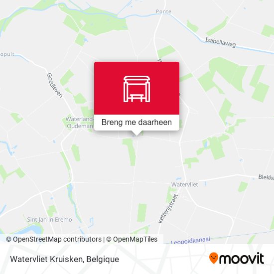 Watervliet Kruisken kaart