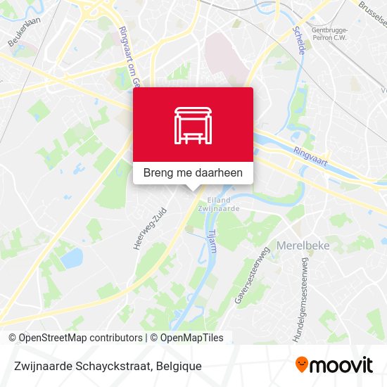 Zwijnaarde Schayckstraat kaart