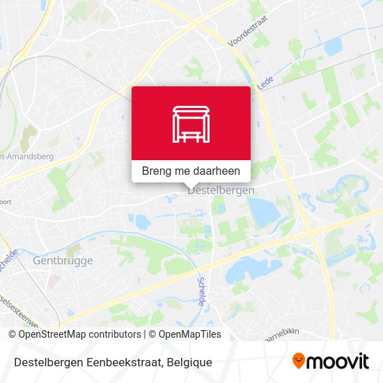 Destelbergen Eenbeekstraat kaart