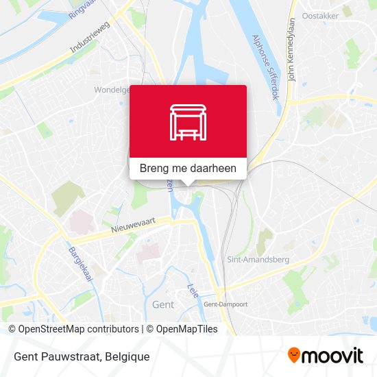 Gent Pauwstraat kaart