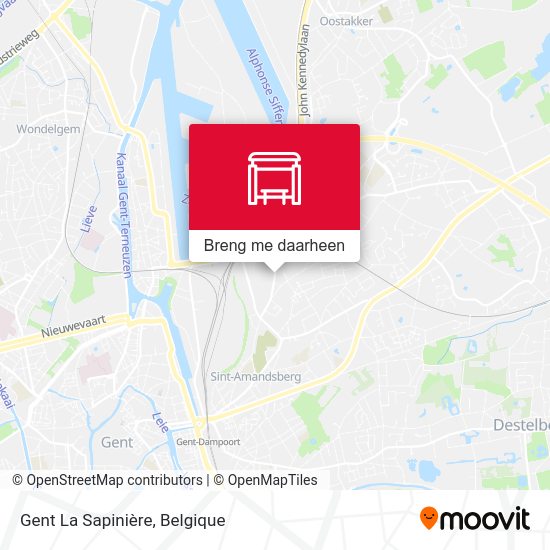 Gent La Sapinière kaart
