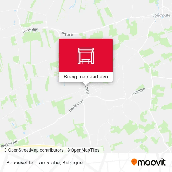 Bassevelde Tramstatie kaart
