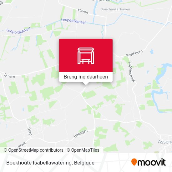 Boekhoute Isabellawatering kaart