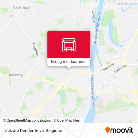 Zelzate Denderdreve kaart