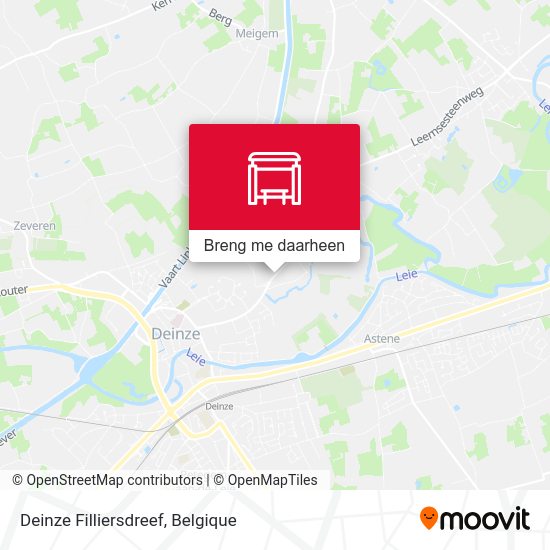 Deinze Filliersdreef kaart