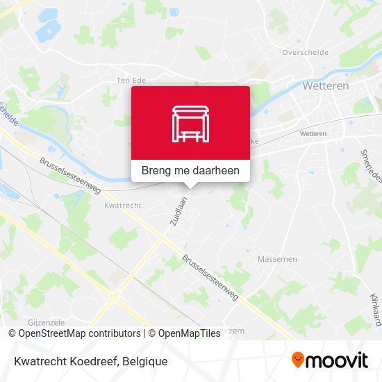 Kwatrecht Koedreef kaart