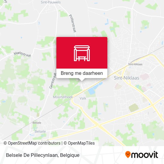 Belsele De Pillecynlaan kaart