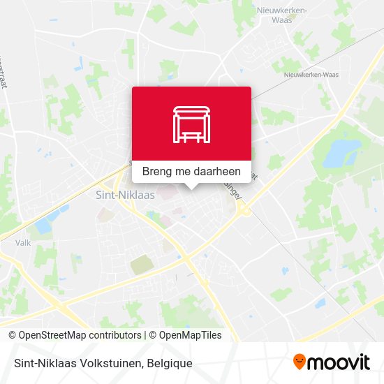Sint-Niklaas Volkstuinen kaart