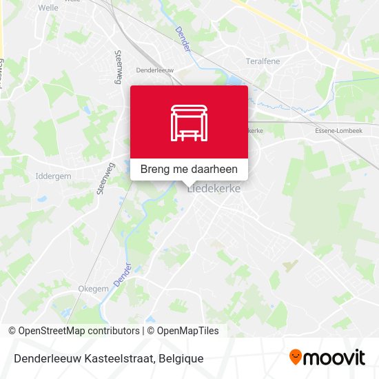 Denderleeuw Kasteelstraat kaart