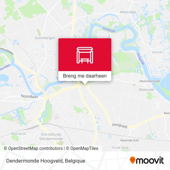Dendermonde Hoogveld kaart
