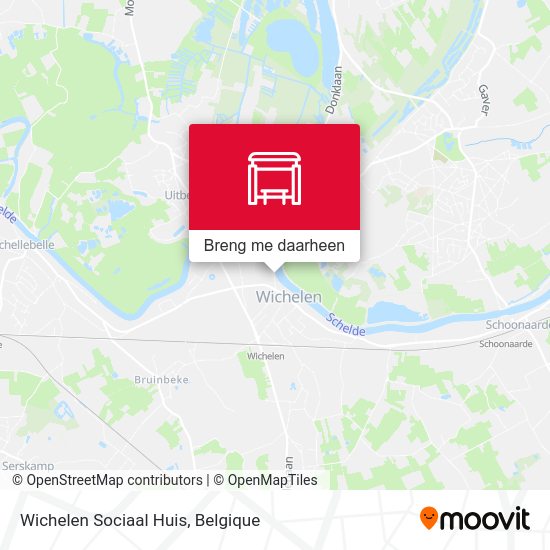 Wichelen Sociaal Huis kaart