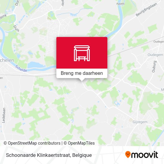 Schoonaarde Klinkaertstraat kaart