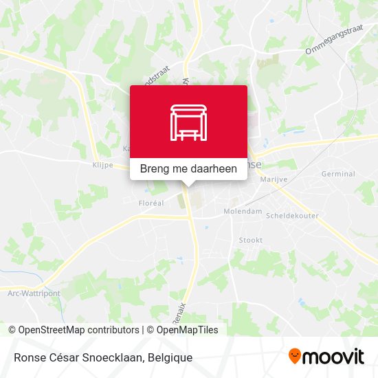 Ronse César Snoecklaan kaart