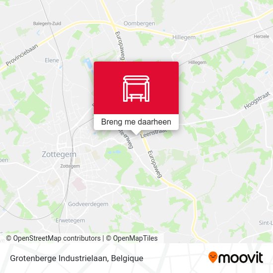 Grotenberge Industrielaan kaart