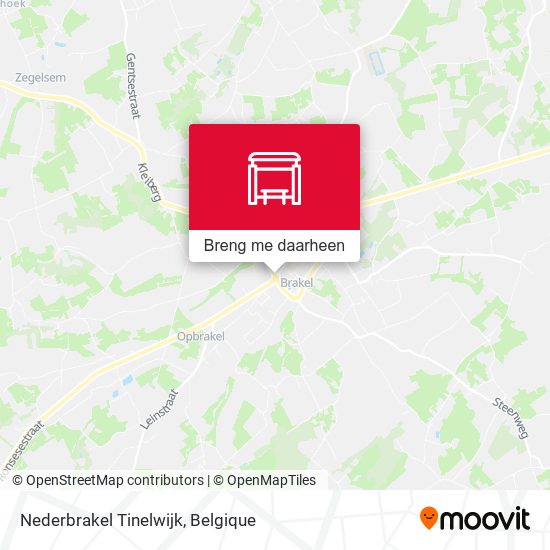 Nederbrakel Tinelwijk kaart