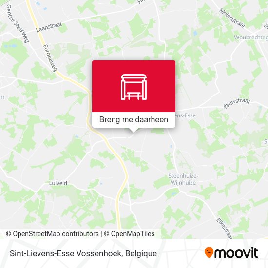 Sint-Lievens-Esse Vossenhoek kaart
