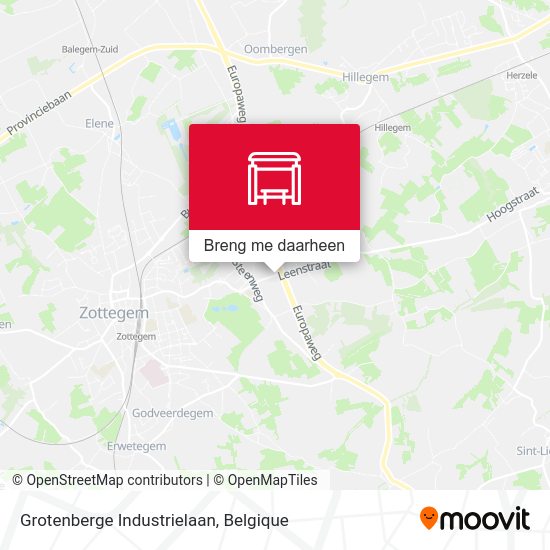 Grotenberge Industrielaan kaart
