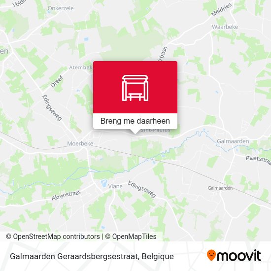 Galmaarden Geraardsbergsestraat kaart