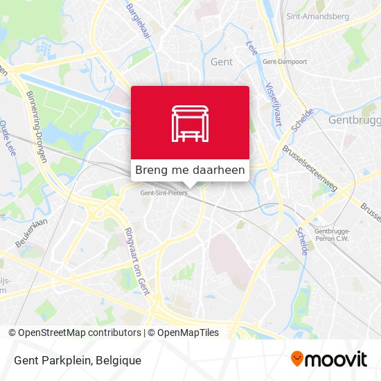 Gent Parkplein kaart