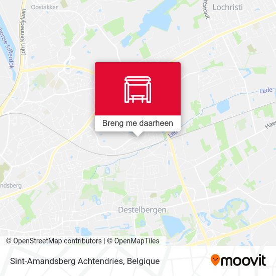Sint-Amandsberg Achtendries kaart