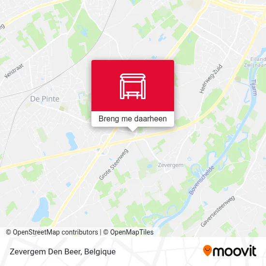 Zevergem Den Beer kaart