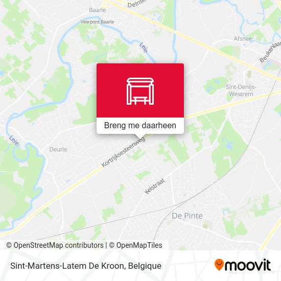 Sint-Martens-Latem De Kroon kaart