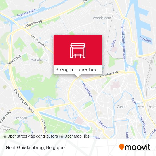 Gent Guislainbrug kaart