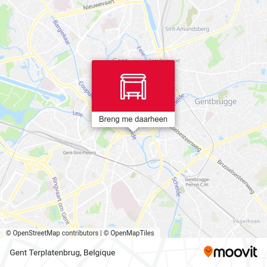 Gent Terplatenbrug kaart