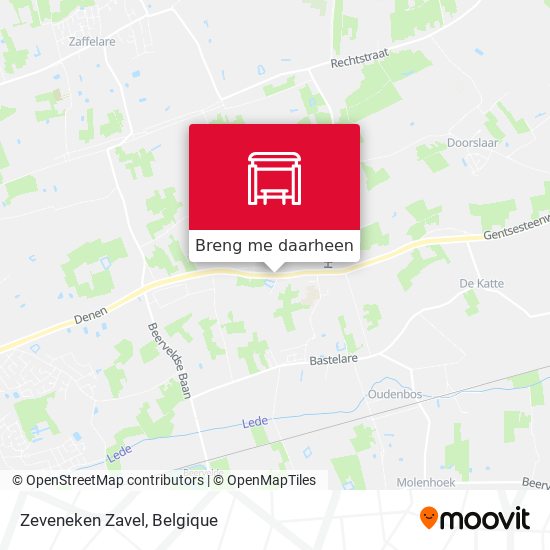 Zeveneken Zavel kaart