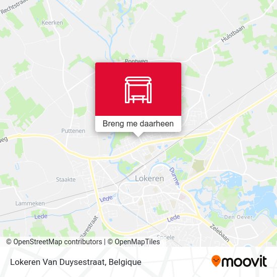 Lokeren Van Duysestraat kaart