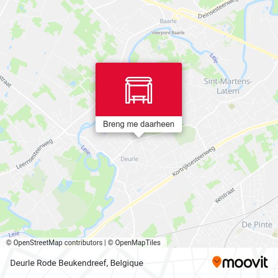 Deurle Rode Beukendreef kaart