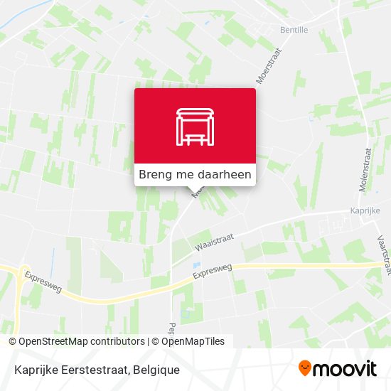 Kaprijke Eerstestraat kaart