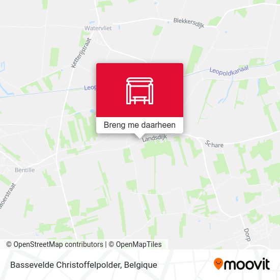 Bassevelde Christoffelpolder kaart