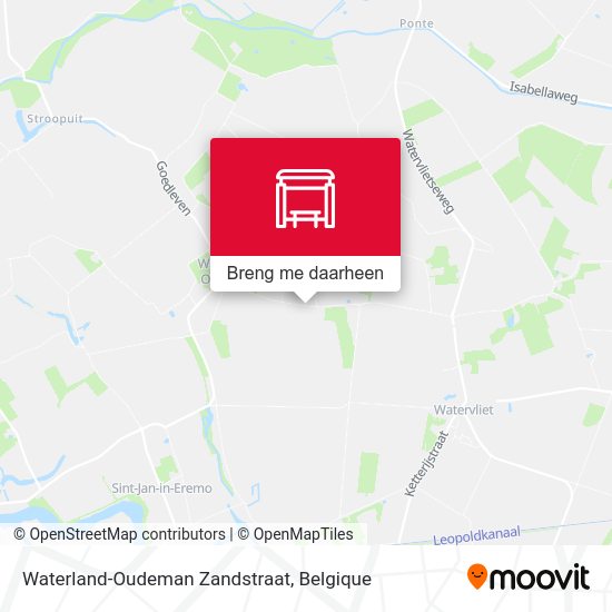 Waterland-Oudeman Zandstraat kaart