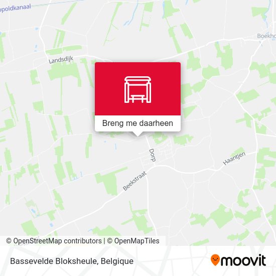 Bassevelde Bloksheule kaart