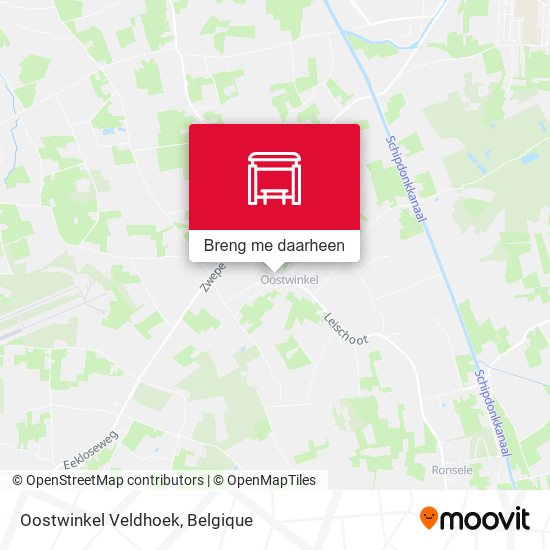 Oostwinkel Veldhoek kaart