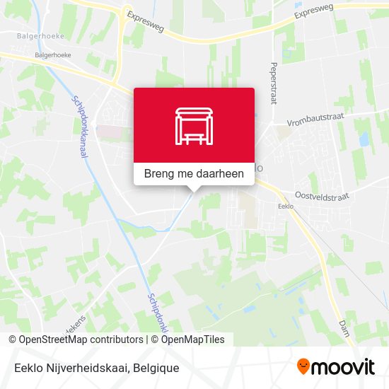 Eeklo Nijverheidskaai kaart