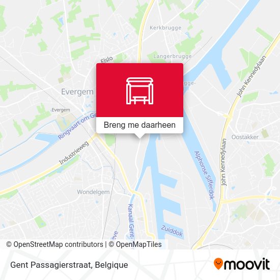 Gent Passagierstraat kaart