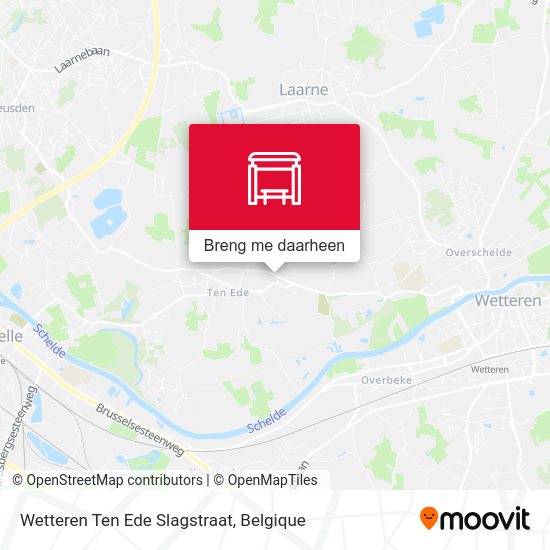 Wetteren Ten Ede Slagstraat kaart
